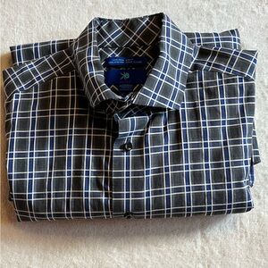 Egara Navy and White Checkered Shirt